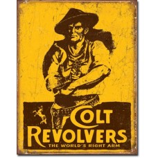World's Right Arm Colt Tin Sign